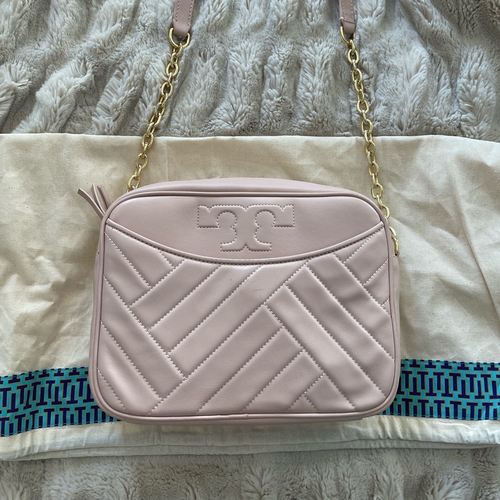 Tory Burch Alexa Leather Camera Bag
